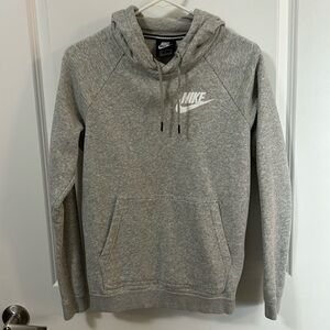 Nike Hooded Sweatshirt - Gray - small